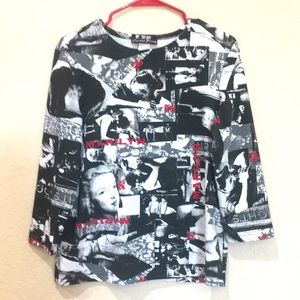 Elvis/Marilyn blouse